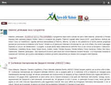 Tablet Screenshot of parcodellemadonie.it